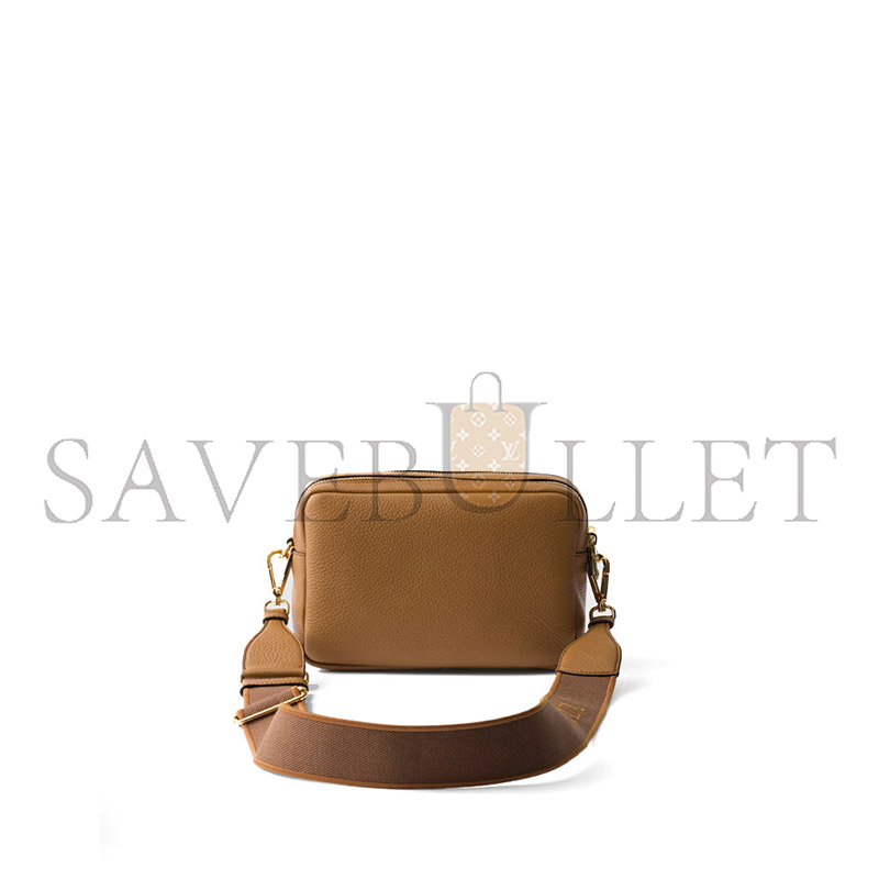 PRADA SMALL LEATHER SHOULDER BAG 1BH082 (22*14.5*8.5cm)